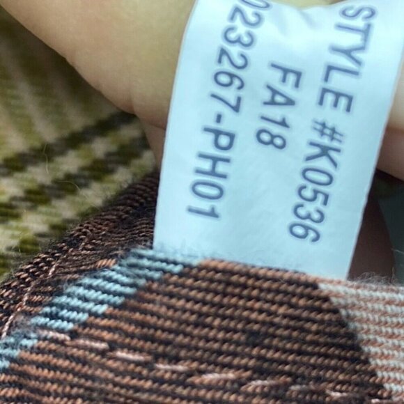 Madewell Women's Brown Seconda Plaid Ex-Boyfriend Button Down Shirt XS/C37 - Picture 7 of 11